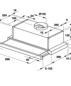 MÁY HÚT MÙI ÂM TỦ HAFELE HH S70A